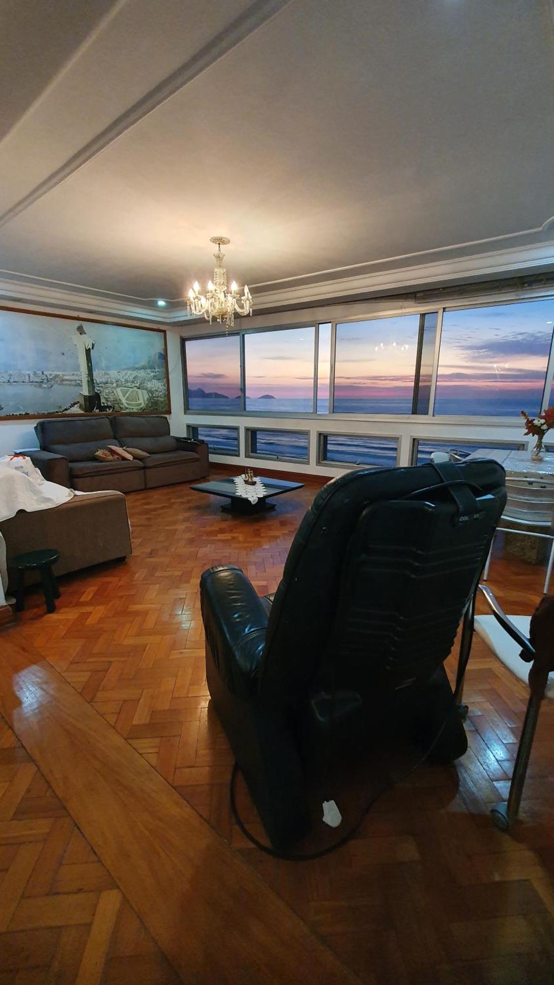 Apartamento Copacabana 4 Quartos Frente Mar Com Vista De 700 Metros Do Palco Show Da Lady Gaga *