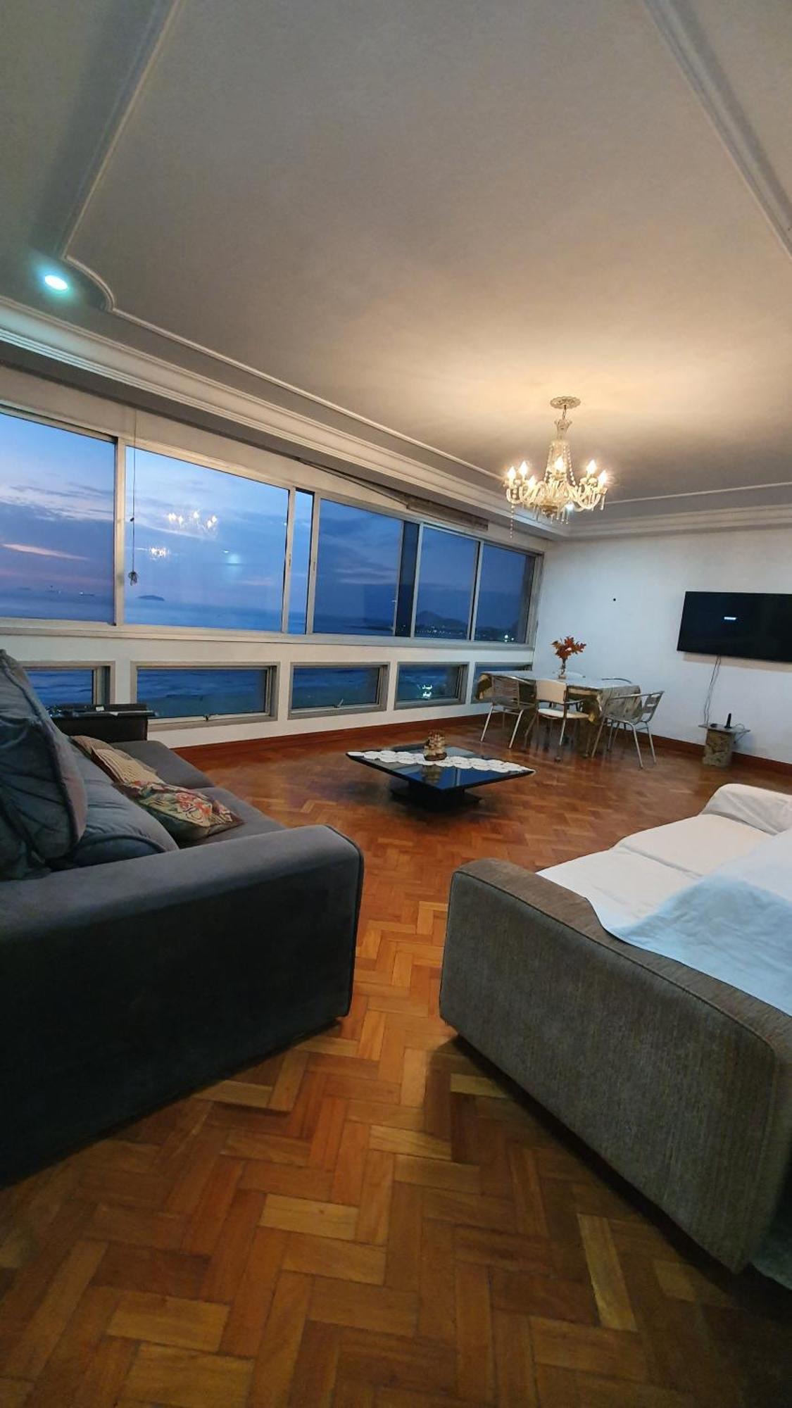 Copacabana 4 Quartos Frente Mar Com Vista De 700 Metros Do Palco Show Da Lady Gaga Apartamento